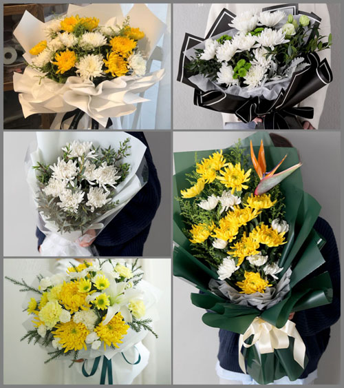 广东梅州市五华县长布镇白事花束代送
